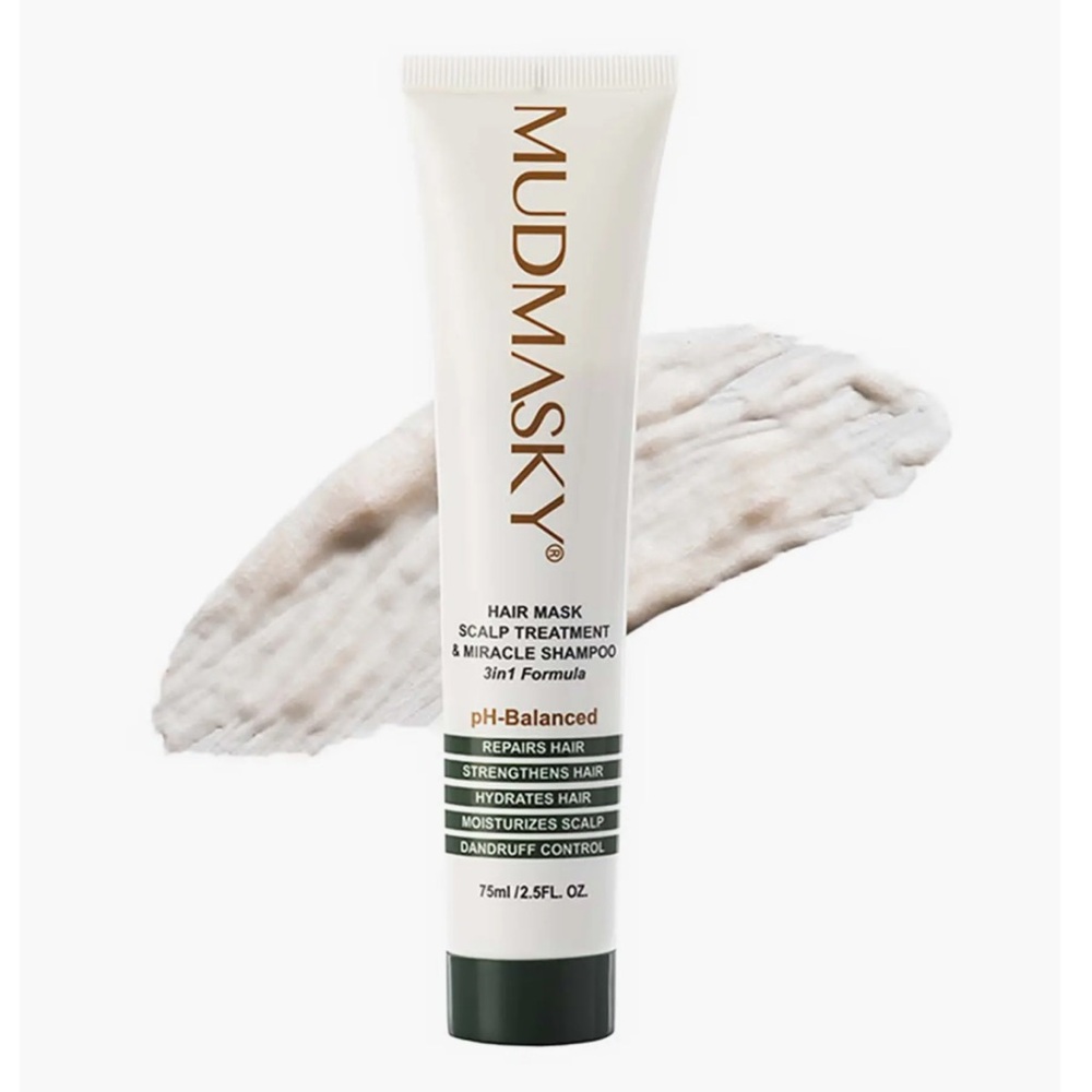Mudmasky Hair Mask Scalp Treatment and Miracle Shampoo 2.5oz